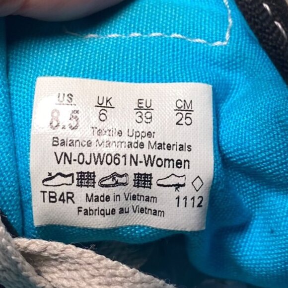 Vans Womens Black Canvas Sneakers Multicolor Graffiti Pattern Design - Picture 8 of 8